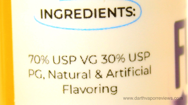 Shijin Vapor Frozen Grapes Ingredients